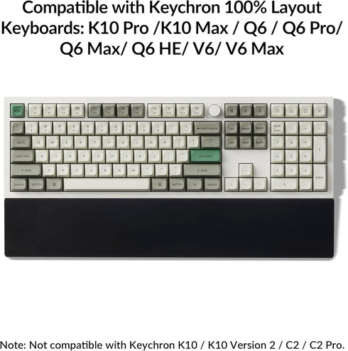K10 K10 K10 Q6 Q6 Q6 Q6 V6 V6 17.6" 100% Silicone Wrist Rest for Keychron Pro / Max/ HE / / Pro / Max / HE / / Max