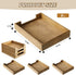 Fulmoon 3 Pcs Stackable Wood Letter Tray, A4 Size Desk Organizer for Office Documents, Desktop Mail Storage