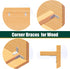 16 PCS Stainless Steel Corner Braces, 40mm x 40mm 90 Degree Right Angle Bracket Joints L Shaped Fastener with Screws