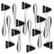 Primacare DH-3692-10 Pack of 10 Taylor Neuro Hammers with Stealth Black Heads,
