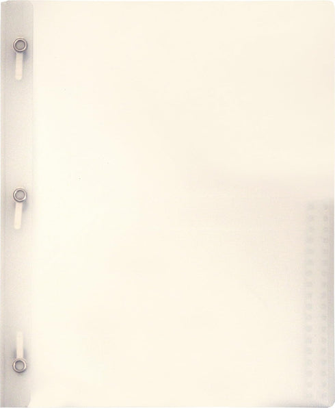Lion 2-Pocket Plastic Folder with Fasteners, Clear, 1 Folder (92310-CR)