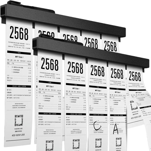 origreen 2 Pieces Ticket Holder Receipt Holder for Restaurant Refrigerator, No Drill Restaurant
