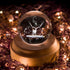 FSIGOM Projection LED Light-3D Crystal Ball Music Box Luminous Rotating Musical Box-Wood