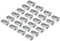 PATIKIL 24 Pack Metal Pencil Sharpeners, Aluminum Alloy Mini Manual Sharpener with Single Hole for Office Classroom Art