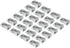 PATIKIL 24 Pack Metal Pencil Sharpeners, Aluminum Alloy Mini Manual Sharpener with Single Hole for Office Classroom Art