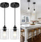 1 Light Hanging Pendant Light Fixtures, Adjustable Black Pendant Lights Kitchen Island,