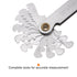 Metric 0.5-7 Screw Thread Pitch Gauge Tool, Pitch Cutting Gauge Caliper for Industrial Measurement