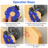2 R10, R15, R20, R25, R30, R35, R40, R50 SUNJOYCO PCS Router Corner Radius Templates, Aluminum Alloy Radius Jig Router
