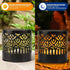 (1PC) DDRIC Decorative Solar Mandala Lights, Metal Solar Powered Outdoor Wall Sconces, Waterproof Step Lights, Warm