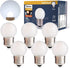 Tiny G40 Globe LED Low Watt Light Bulbs 1.5W Equivalent 15W, Soft White 6000K Frosted, E26 Base, Pack of 6 for Home