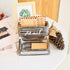 Farmhouse 2 Tier Mail Organizer, Rustic Wooden Desk Mail Holder, Countertop Letter Sorter, Office Desk Accessories