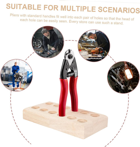 12Holes Homoyoyo Practical Pliers Holder Design for Efficient Organization Lightweight and Portable Pliers Rack