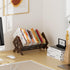 Desktop Bookshelf Organizer, Wood Office Tabletop Book Storage Rack, Tilting Bookcase for Books/CDs/Magazine Display
