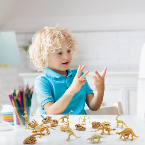 PPXMEEUDC 35PCS Dinosaur Fossil Skeleton Dinosaur Skeleton Toys Dino Sand Dig Party Favor Decorations