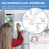 Magnetic Whiteboard for Fridge, Small Dry Erase Board with 4 Markers & 1 Eraser, Reusable 8.5 x 14 Blank Sheet for Home