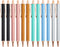 Fun Sparkle Fancy Ballpoint Pen for Women, Cute Sparkly Click Metal Pens, Retractable Multicolor Pen for Journaling