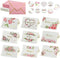 VANRA Floral Thank You Cards with Envelopes and Stickers Bulk 90 Pack,