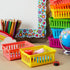 Bright Creations 12 Pack Small Plastic Classroom Storage Bins for Organization, School Supplies, 6 Colors