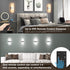GOODATE 3000K-6500K 10%-100% 12W 6FT 1 Pack Plug in Wall Sconces with Stepless Adjustable Colors and Brightness