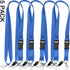 YOUOWO 5 Pack Neck Lanyards, Quick Release Blue Lanyard with Clip for ID Badge Holder, Keys, Office, Cell Phones