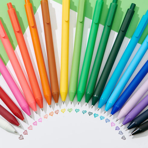 Kaco PURE Gel Pens, 20 Pieces Assorted 0.7mm, Medium Point, Cute Aesthetic Stationery for Journaling and Note Taking