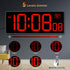 Countdown 5 Dimmer (10.2" Soobest Digital Wall Clock with Seconds for Gym, Remote Timer Large LED Display Red)
