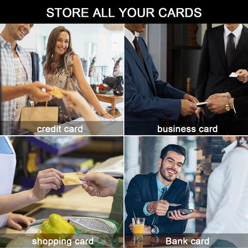 Business Card Organizer Holder Book, Portable Credit Card Organizer for Managing 58 Cards, Notebook for Important