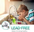 Lead-Free Brass Chrome-Plated Add-A-Tee 3-Way Angle Stop Valve, 3/8 Inch for Water Filters