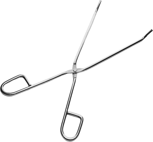 EISCO Crucible Tong, 13 Inch - Straight, Extra Long - Stainless Steel - For Furnace Use by EISCO