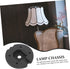 4.13In HEALLILY Weighted Desk Lamp Base Round Iron Floor Lamp Loader Stand Heavy Duty Stable Base Accessory for Home
