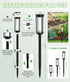 2 Pack IP65, BITPOTT Bright Solar Pathway Lights, Solar Lights Outdoor Waterproof Auto On/Off Pathway Landscape