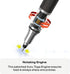 Uniball Kuru Toga Elite Mechanical Pencil Starter Kit, Silver Barrel, 0.5mm Tip, 60 Lead Refills