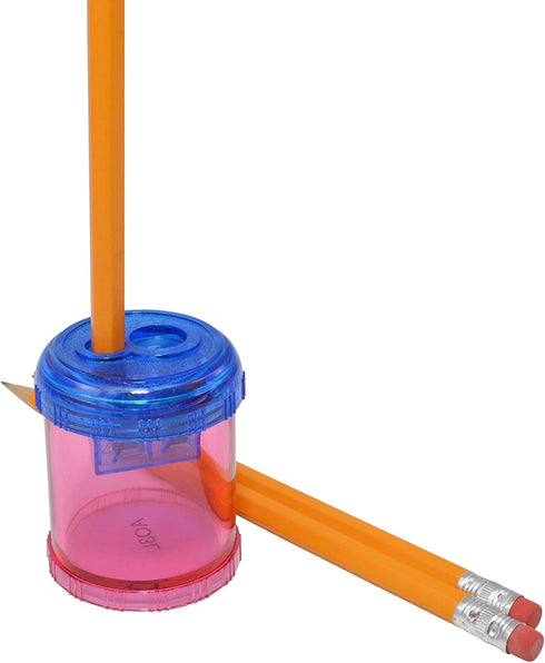 Westcott Plastic Manual Pencil and Crayon Sharpener, Assorted Colors, Single