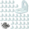 Zorveiio 40 Pcs L Bracket Corner Brace 0.63" x 0.63" Metal Corner Bracket