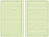 Rite in the Rain Weatherproof Soft Cover Notebook, Green Cover, 4.625" x 7.25", Universal Pattern (No. 974)