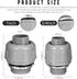 Yaomiao Liquid Tight Connector 180 Degree Electrical Conduit Fittings, Non Metallic PVC for Home (30 Pcs)