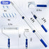 Dekonmon 16PCS, 9&4 Inch 2-4FT 4 Paint Roller Kit Paint Roller with Adjustable Stainless Steel Extension Pole