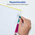 Avery Margin Ultra Tabs, 2.5" x 1", Holographic Jewel Tone Colors, 16 Repositionable Page Tabs (74147)