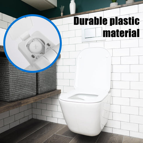Xthrotsenk Commode Plastic Toilet Seat Hinge Replacement Universal Toilet Seats Bracket Hardware Lavatory Seat Hinge