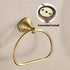 WOLIBEER Brass Towel Ring, Antique Hand Towel Holder Hanger, Round Bathroom Wall Mounted Accessories