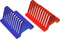 MUHWA Lab Electrophoretic Gel Glass Drying Rack Holder, Pack of 2, Orange/Blue