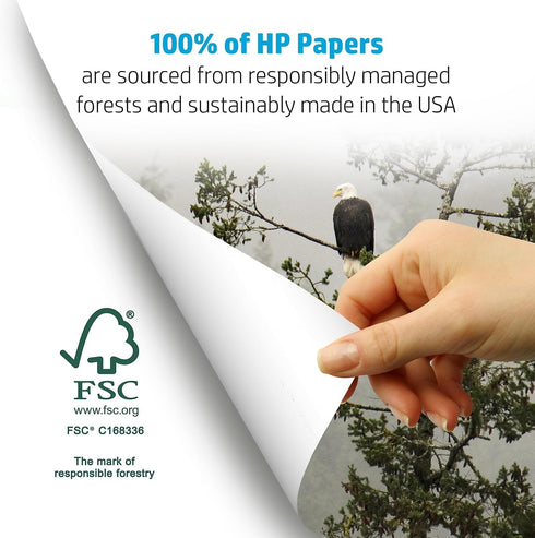 HP Printer Paper | 8.5 x 11 Paper | MultiPurpose 20 lb | 1 Ream - 500 Sheets | 96 Bright, USA Made