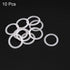 uxcell Silicone O-Rings, 16mm OD 12mm ID 2mm Width VMQ Seal Gasket, White, Pack of 10
