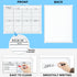 MaxGear Small Weekly Calendar Dry Erase Board for Wall, 16"x12" Hanging Double-Sided White Board, Portable Whiteboard for Planning, Drawing, Memo, to Do List, School, Home, Kitchen, Office by MaxGear
