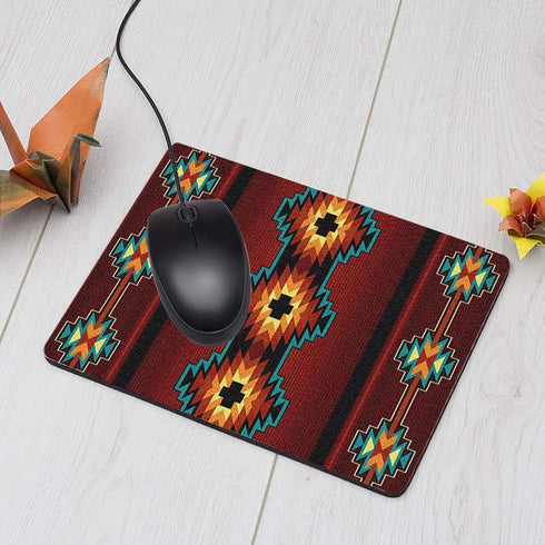 Chevron Gaming Mousepad 2, Southwest Native American Design, Non-Slip Rubber, 9.5 X 7.9 Inch for Computer Desk
