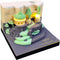 Castle 3D Memo Pad with Light, 210 Sheets, Alice in Wonderland Paper Art, Non-Sticky Stickers, DIY Post Notes