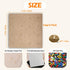 Large Brown Felt Pinboard, 12"x12"-1/2" Thick, 6 Pack Self-Adhesive Cork Board for Walls, Soundproof Vision Board with