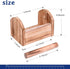 Wood Craft Masking Tape Dispenser for Kids, Multi Roll Tape Holder and Cutter for Gift Wrapping