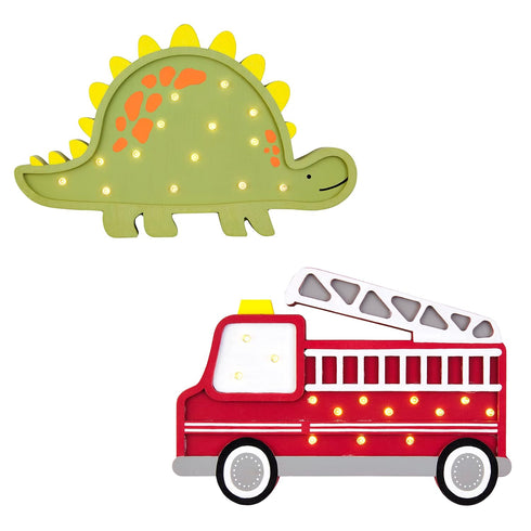 Dino Wood Night Light by Mud Pie