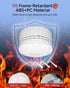HEIMAN 2034 5th 10-Year 85 Carbon Monoxide Detectors, Nano-Sized Portable CO Alarm Battery Powered, UL Certified